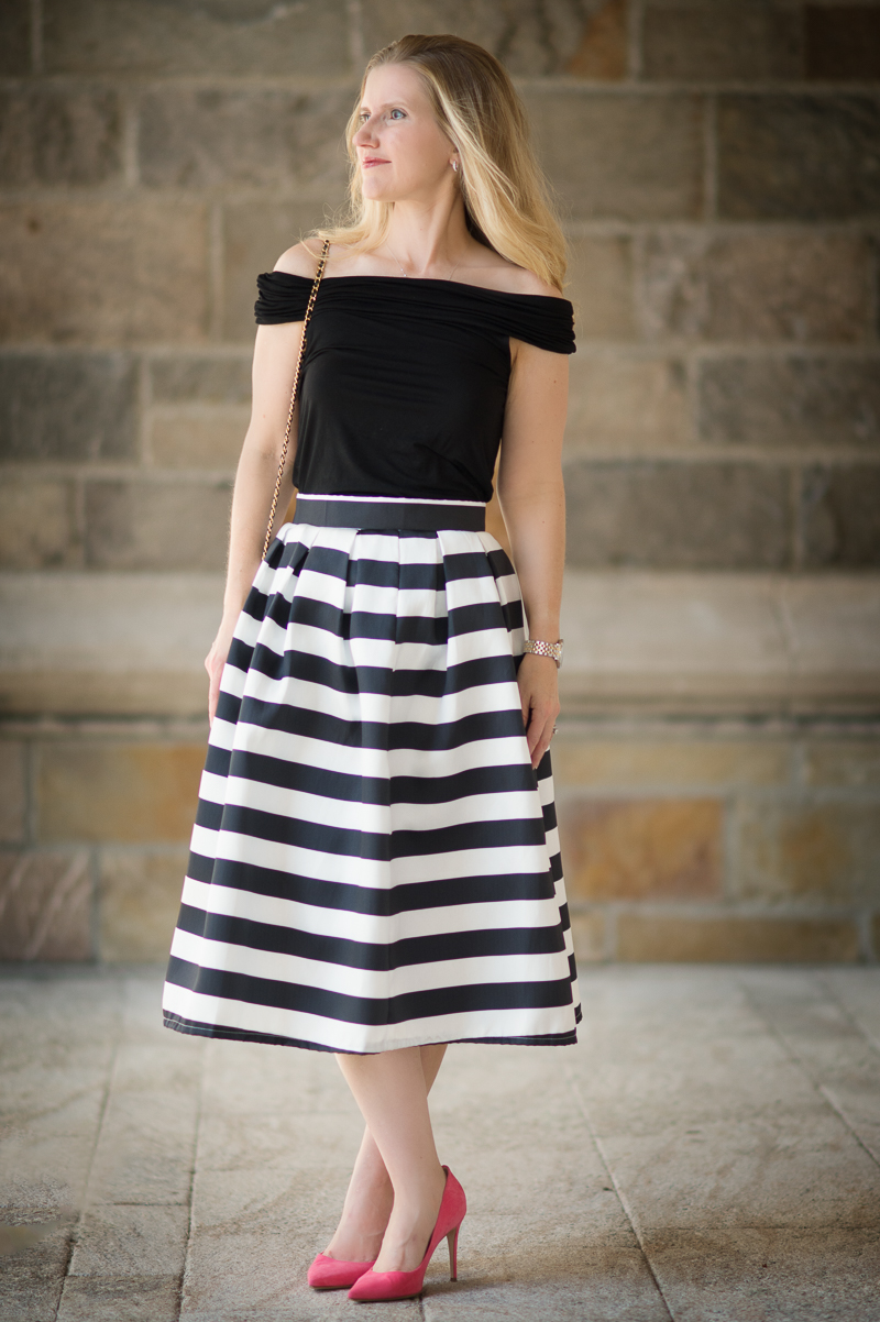 Striped skirt