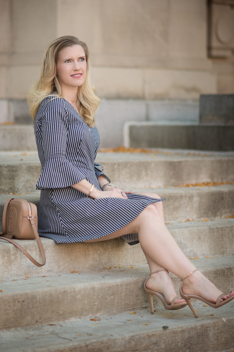 Petite Fashion and Style | Chicwish City Muse Wrap Shirt Dress | Click to read more...