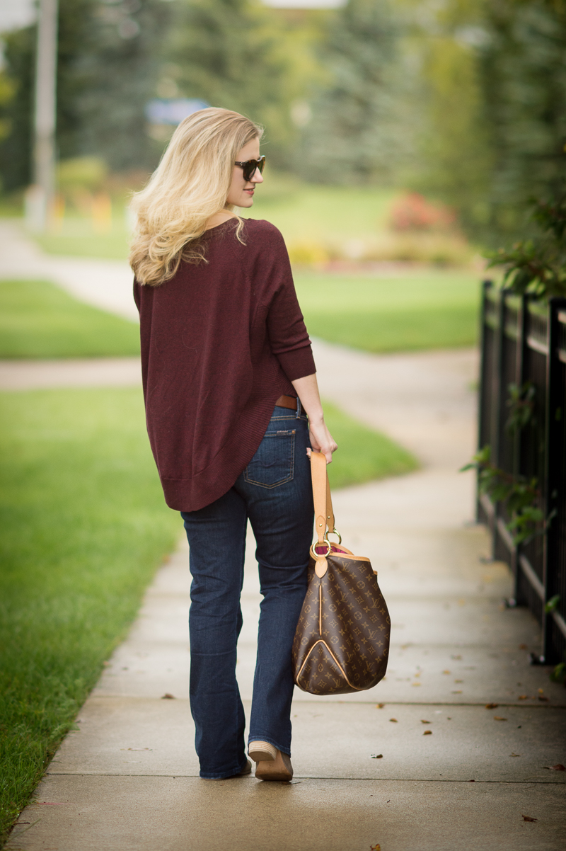 Petite Fashion and Style | Express marled extreme circle tunic | Click to read more...