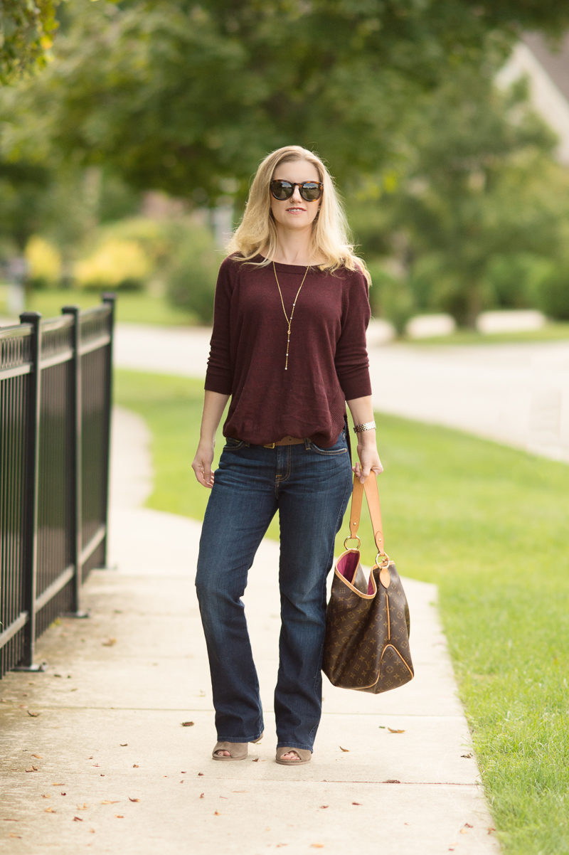 Petite Fashion and Style | Express marled extreme circle tunic | Click to read more...