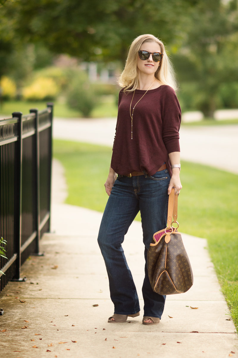 Petite Fashion and Style | Express marled extreme circle tunic | Click to read more...