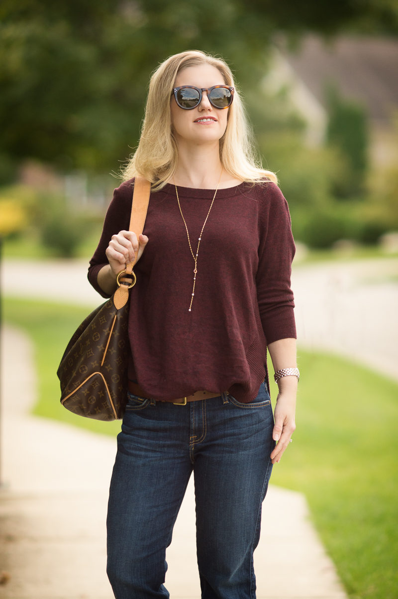 Petite Fashion and Style | Express marled extreme circle tunic | Click to read more...