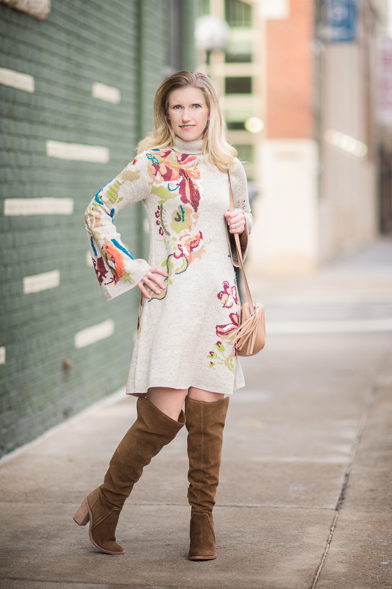 Petite Fashion and Style | Anthropologie Embroidered Petals Swing Dress | Click to Read More...