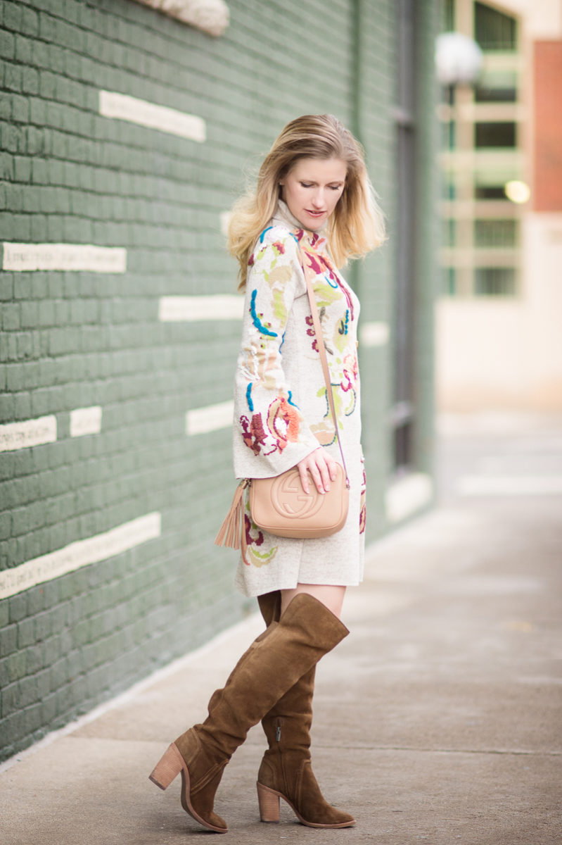 Petite Fashion and Style | Anthropologie Embroidered Petals Swing Dress | Click to Read More...