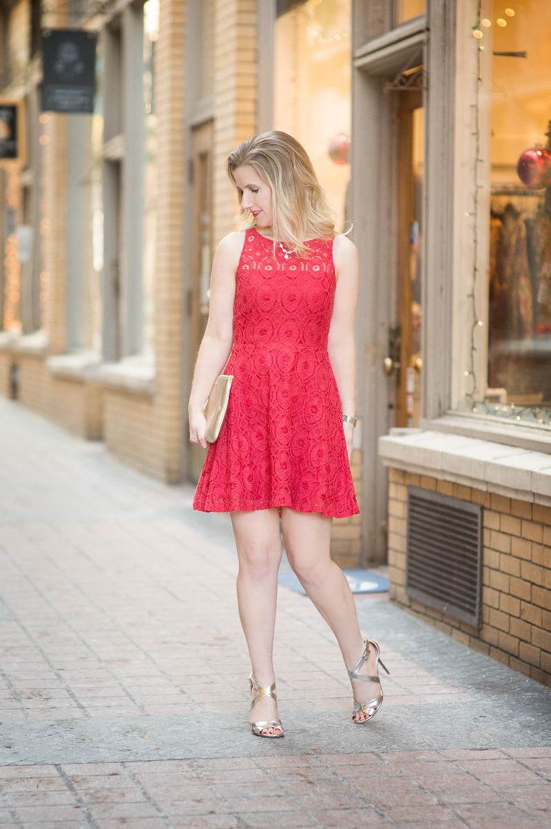 Petite Fashion and Style Blog BB Dakota Renley Fit and Flare Dress5