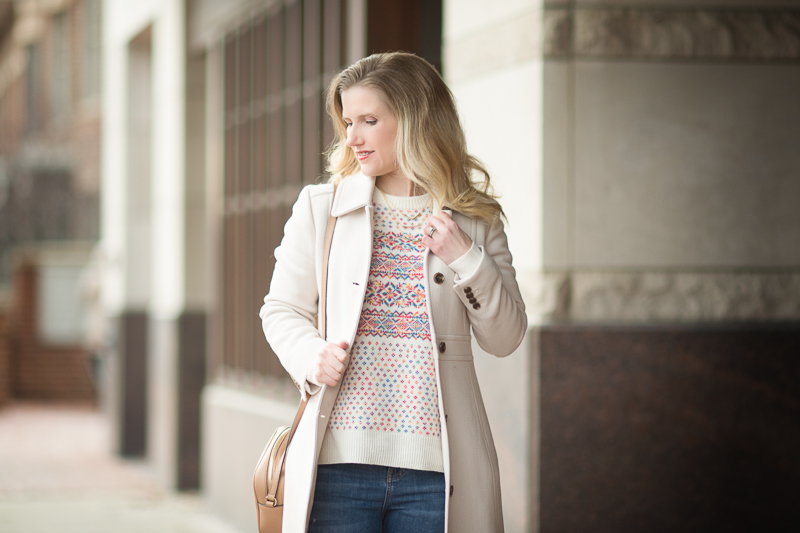 Petite Fashion and style | J. Crew Fair Isle Crewneck Sweater | Click to Read More...