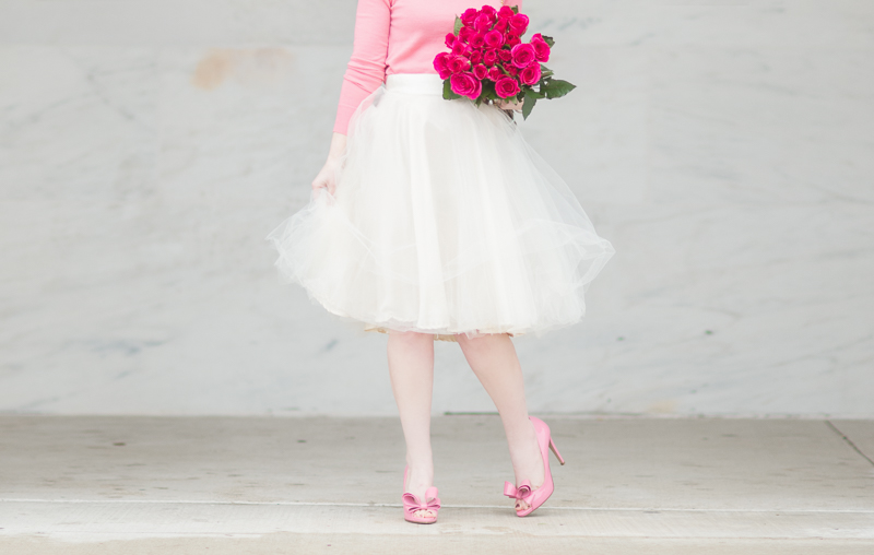 Petite Fashion and Style Blog | Tutu Moi Full Belle Skirt |YSL Wallet on Chain | Valentino Bow Pumps | Detroit Institute of Arts | Click to Read More...