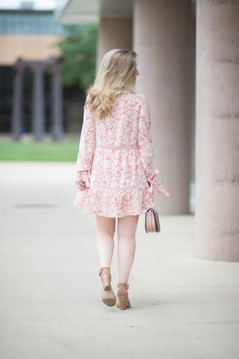Petite Fashion and Style Blog | For Love and Lemons Sweet Disposition Swing Dress | Chloe Nile Bag | Steve Madden Gerard Heels