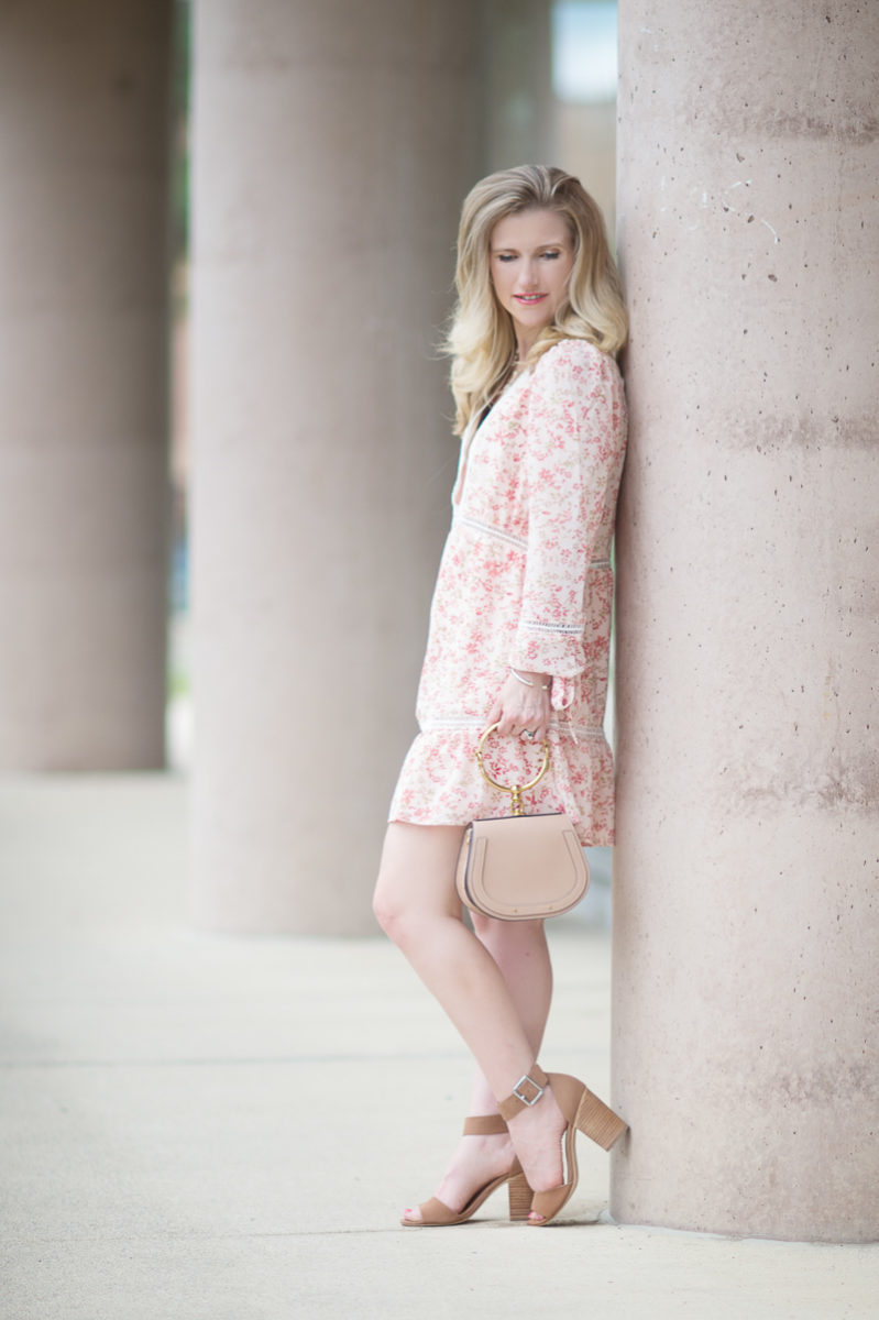 Petite Fashion and Style Blog | For Love and Lemons Sweet Disposition Swing Dress | Chloe Nile Bag | Steve Madden Gerard Heels