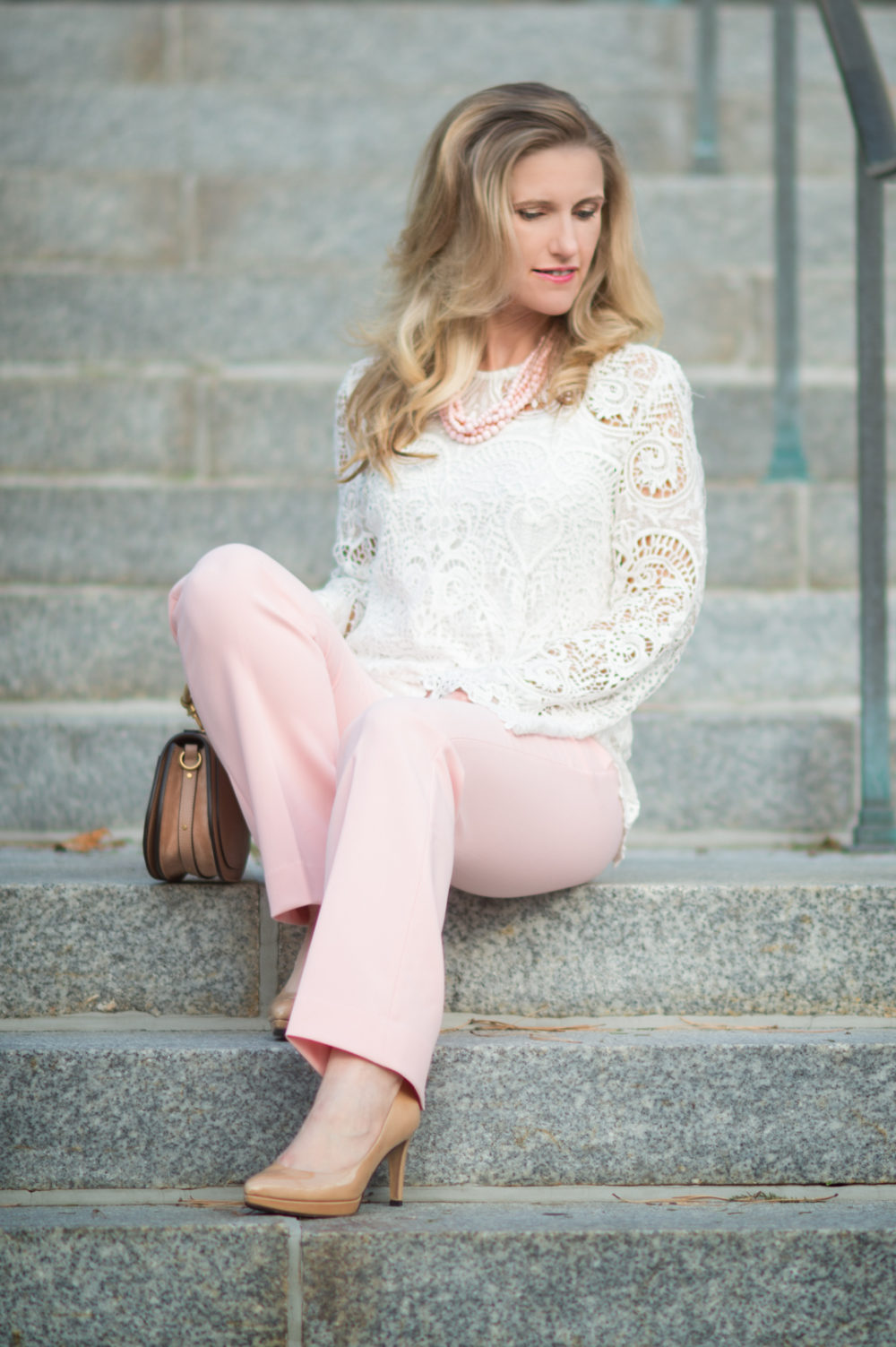 Petite Fashion and Style Blog | Wayf Lenox Top | Banana Republic Logan Pant | Chloe Nile Bag | Click to Read More...