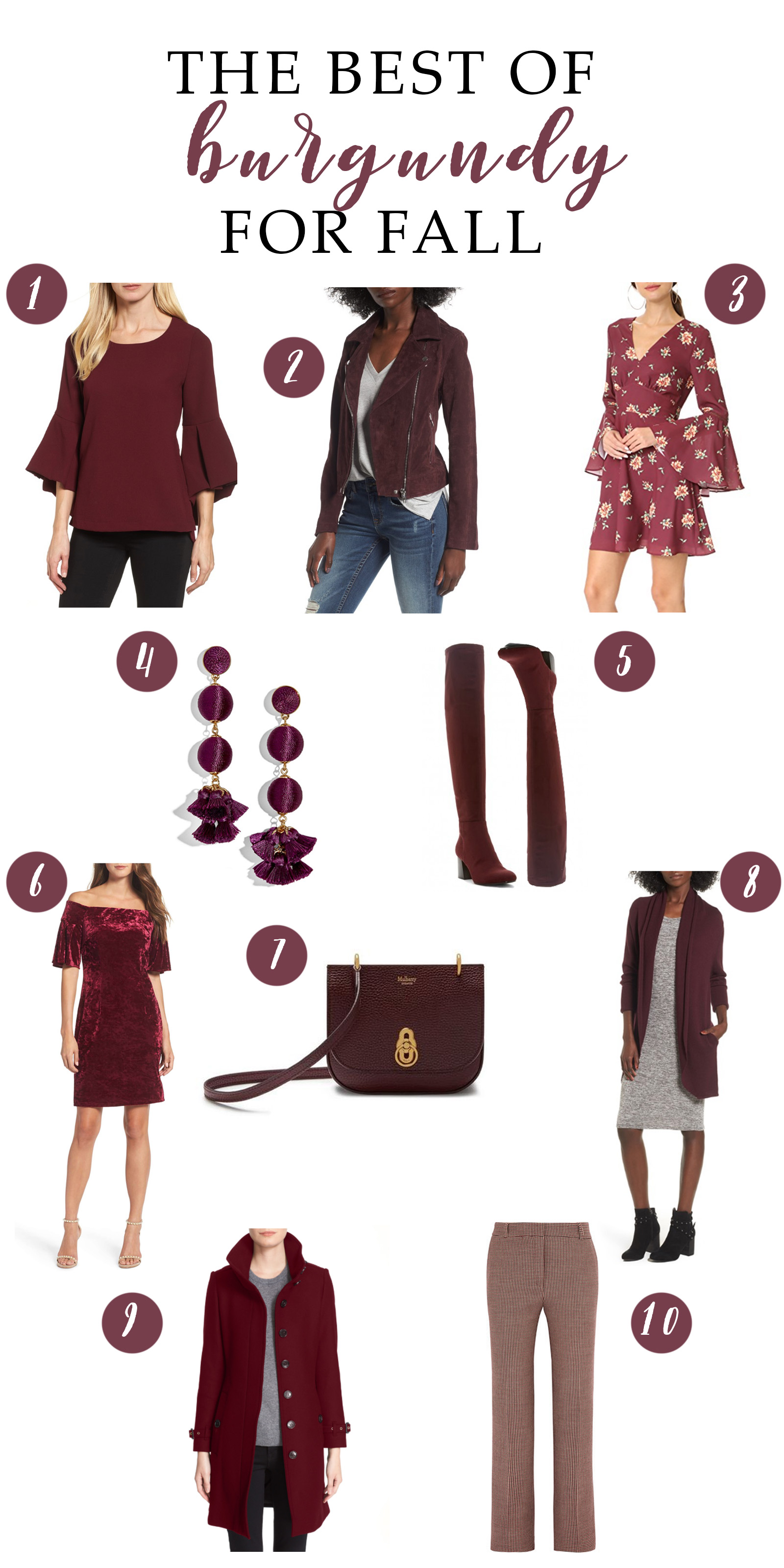 Fall Color Trend: Burgundy… – The Blue Hydrangeas – A Petite Fashion ...