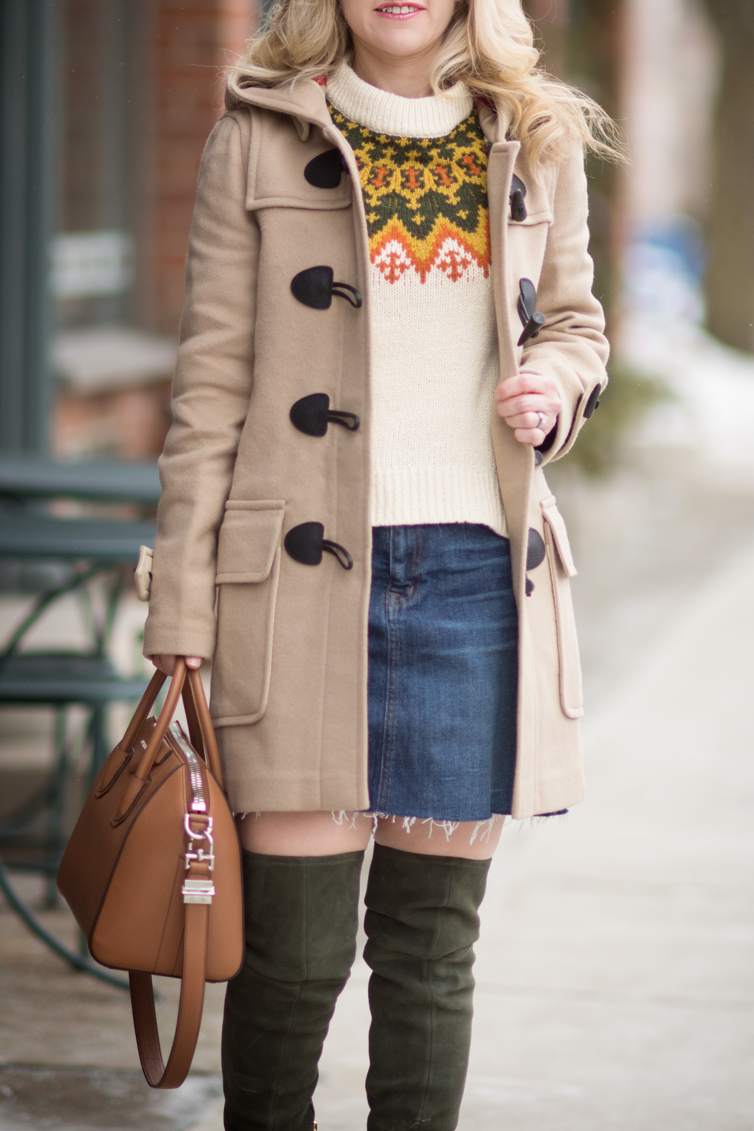 Fashion for Petite Women | Madewell Fair Isle Sweater | Burberry Duffle  Coat | Tory Burch Laila Suede OTK Boots | Givenchy Antigona Bag-8 – The  Blue Hydrangeas – A Petite Fashion and Lifestyle Blog
