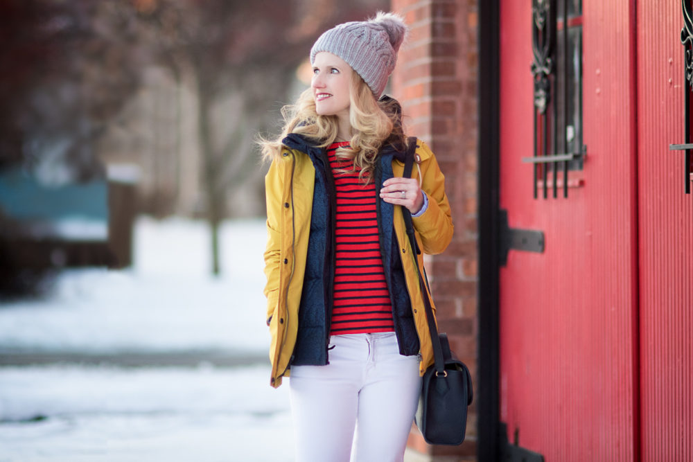 ichigan Petite Fashion and Style Blog | Fashion for Petite Women | Barbour Hooded Jacket | J. Brand Cropped Skinny Jeans | Gigi New York Amelie Crossbody | Hunter Tall Boots | The Blue Hydrangeas Click to Read More...