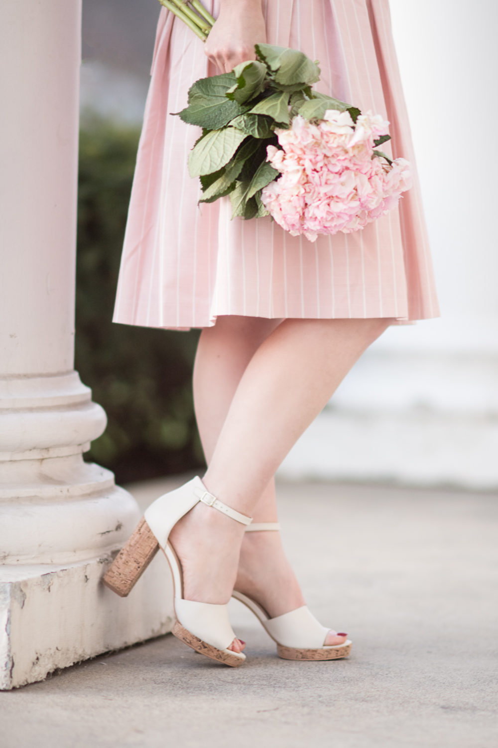 Michigan Petite Fashion and Lifestyle Blog | Gal Meets Glam Samantha Slub Stripe Fit & Flare Dress | Gal Meets Glam Collection Review...