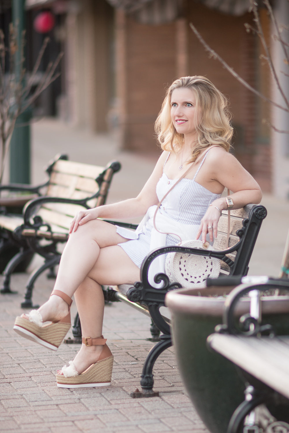 Michigan Petite Fashion and Lifestyle Blog | Abercrombie $ Fitch Button Front Mini Dress | Memorial Weekend Sales