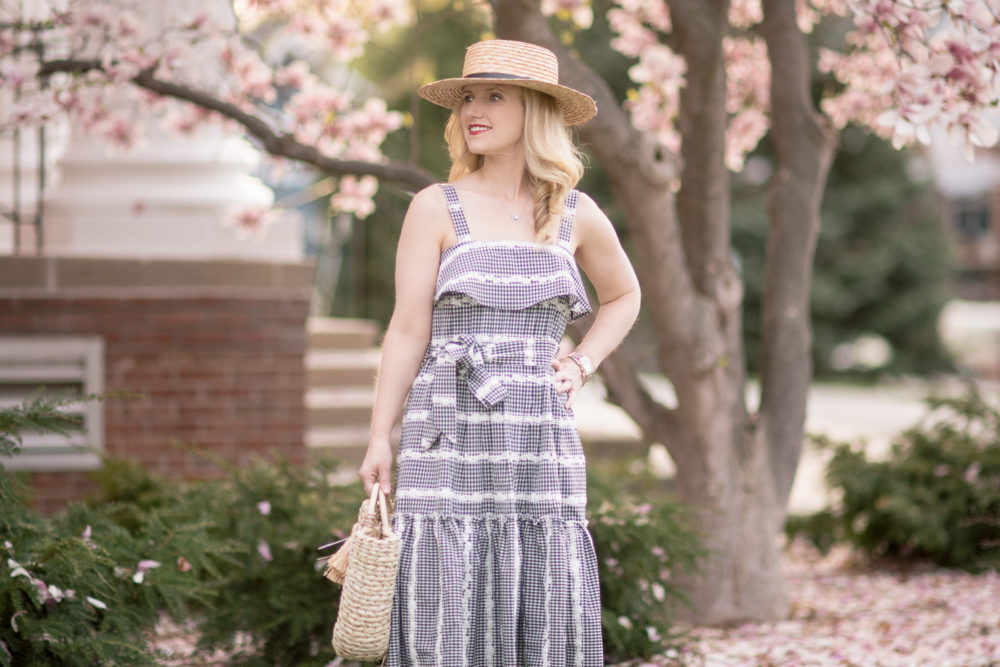 Michigan Petite Fashion and Lifestyle Blog | Adelyn Rae Belle Mini Dress | Gingham Dress