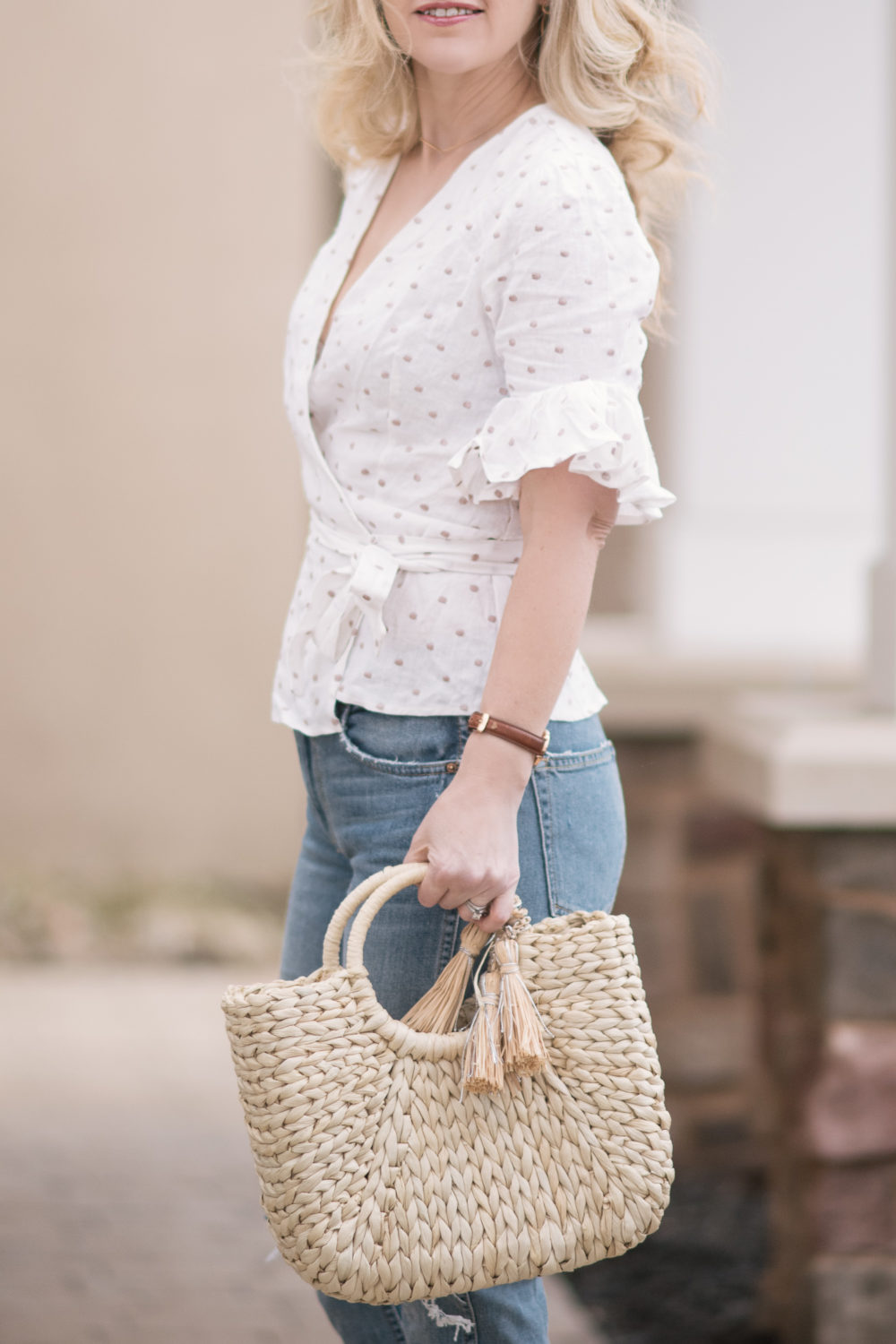 Michigan Petite Fashion and Lifestyle Blog | Wayf Kaitlyn Wrap Top