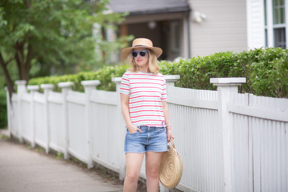 Michigan Petite Fashion and Lifestyle Blog | Fourth of July Fashions | Kule the Modern Tee