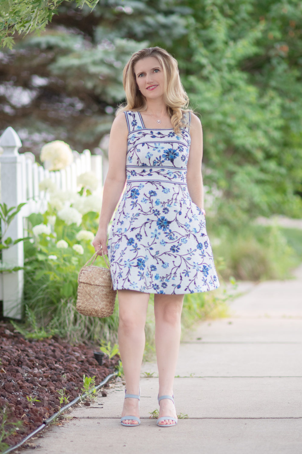 Michigan Petite Fashion and Lifestyle Blog | Anthropologie Shannon Jacquard Dress
