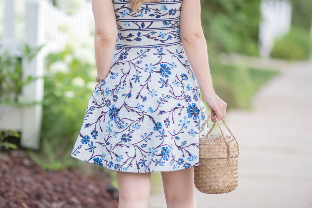 Michigan Petite Fashion and Lifestyle Blog | Anthropologie Shannon Jacquard Dress