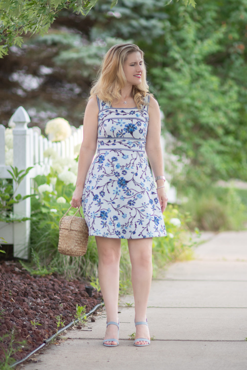 Michigan Petite Fashion and Lifestyle Blog | Anthropologie Shannon Jacquard Dress