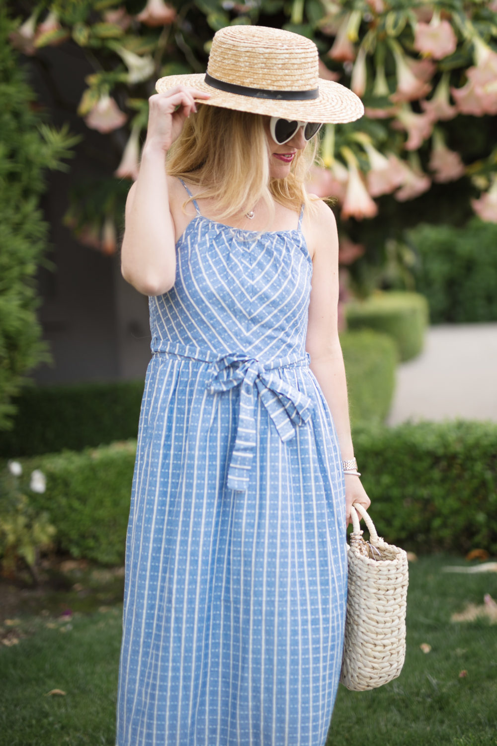 Petite Fashion and Style Blog | Everleigh Tie Waist Cotton Maxi Dress | Eliza J. Tiered Maxi Dress | Petite Friendly Maxi Dresses