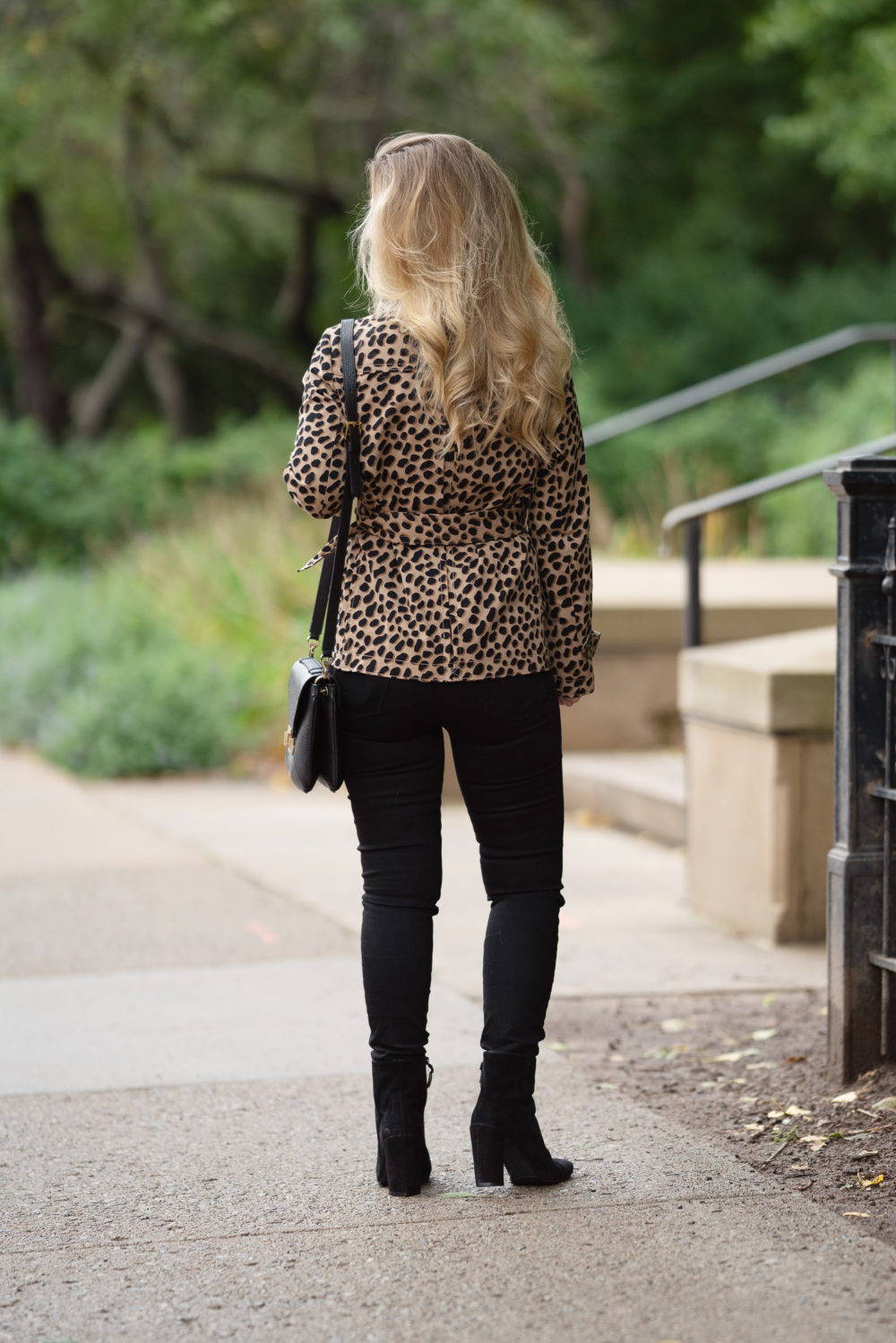 Petite Fashion and Style Blog | Ann Taylor Cheetah Dot Short Trench