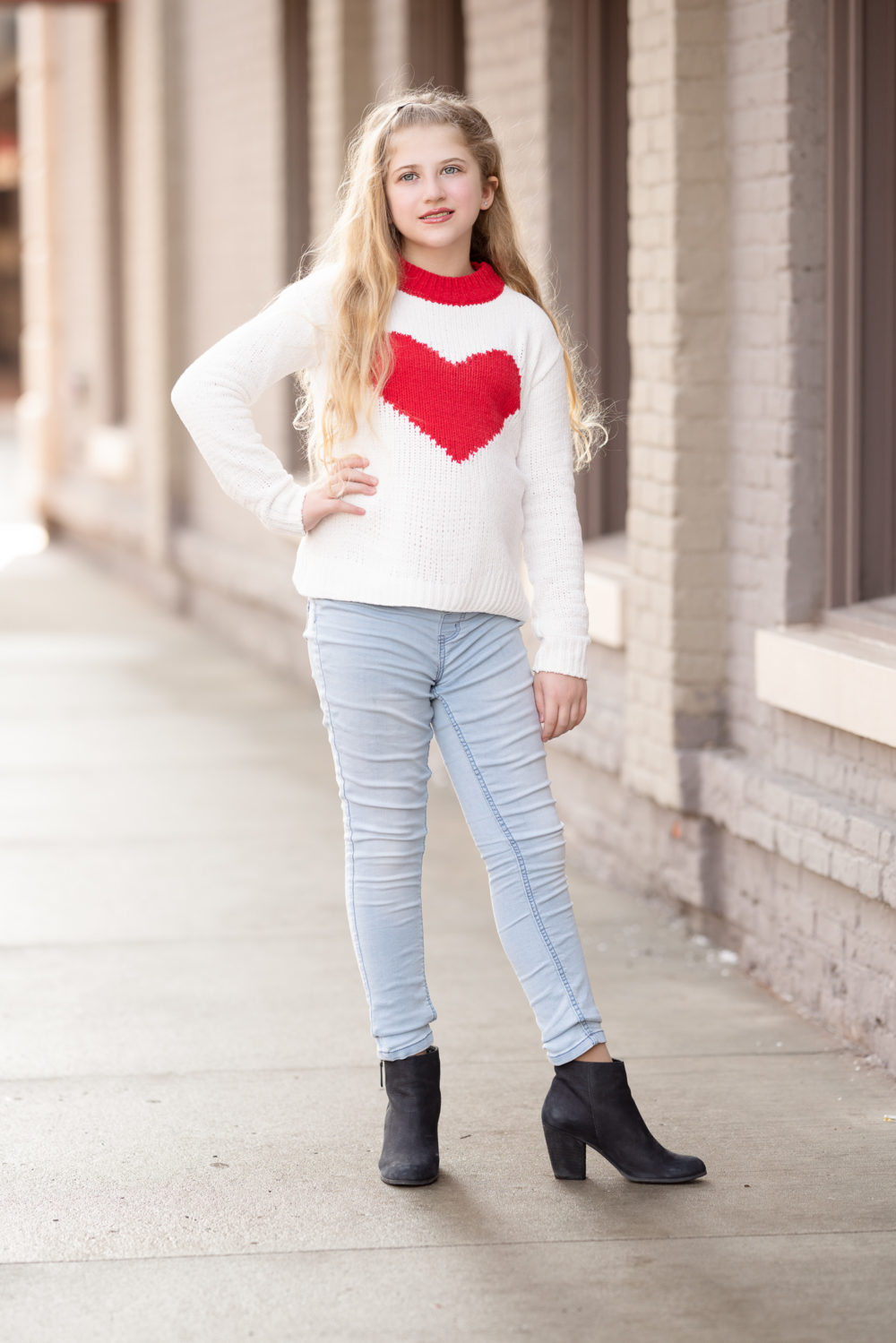 Petite Fashion and Style Blog | Lovers + Friends Heart Stopper Sweater | Tucker + Tate Sweetheart Intarsia Sweater | Galentine's Day Idea for Kids