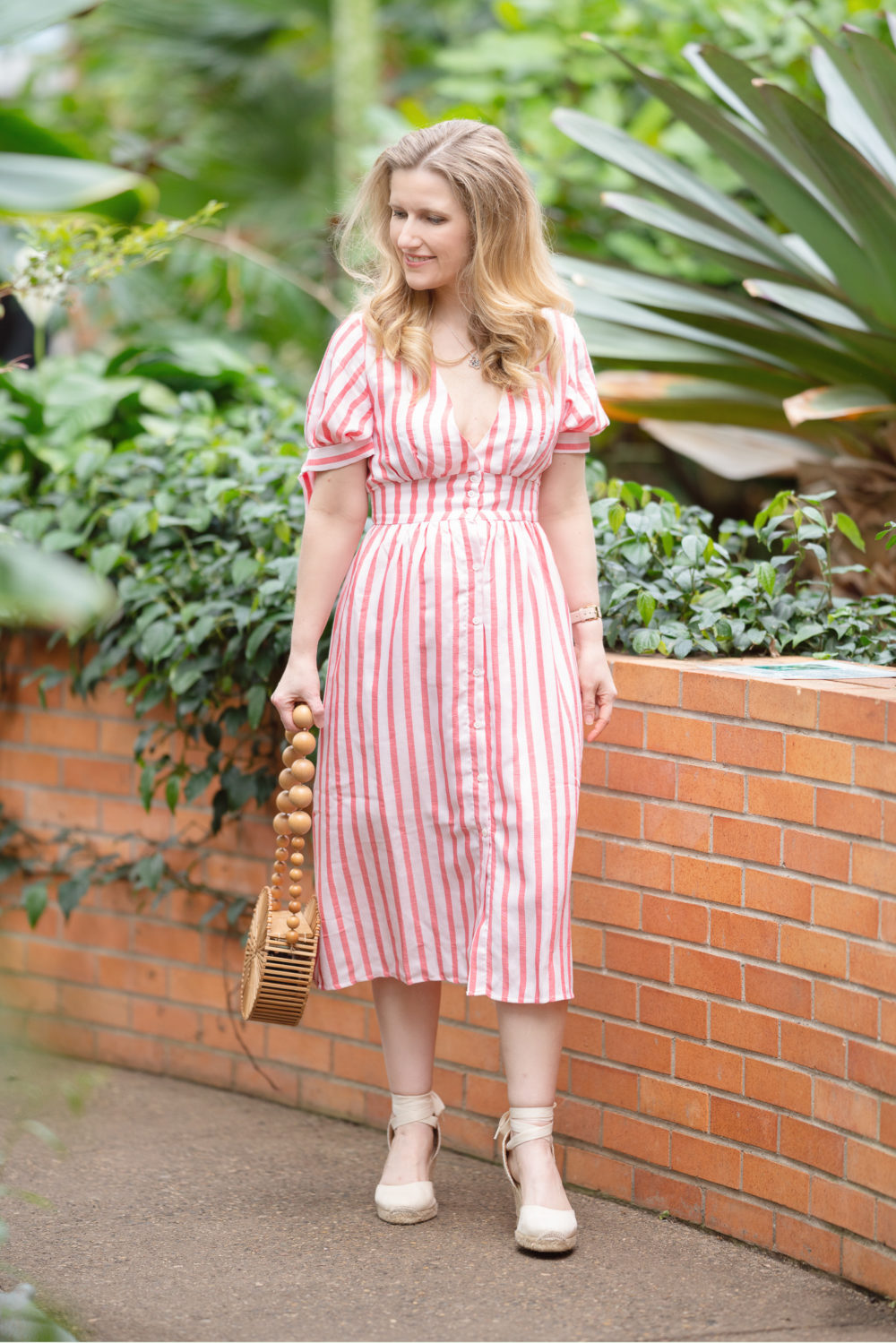 Petite Fashion Blog | English Factory Striped Midi Dress | Amazon Spring Dresses
