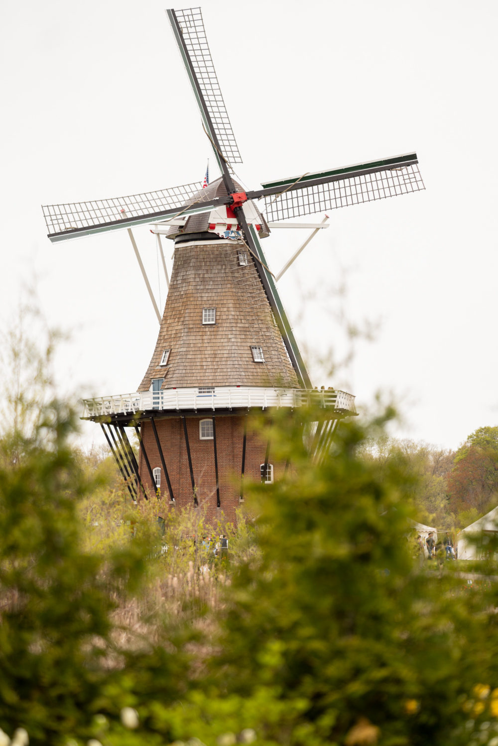Petite Fashion Blog | Holland Michigan Tulip Time Festival |Holland Tulip Time | Tulip Festival | Tulip Fields | J. Crew Factory Striped Dress | J. Crew White Denim Jacket