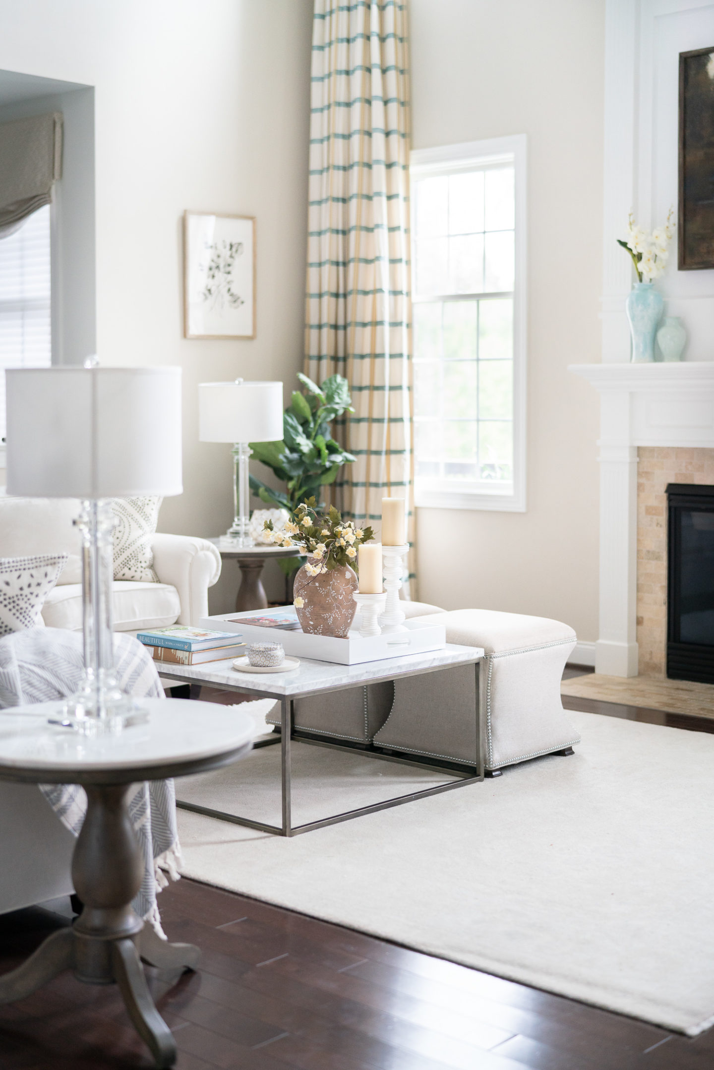 Living Room Refresh with Serena and Lily… The Blue Hydrangeas A