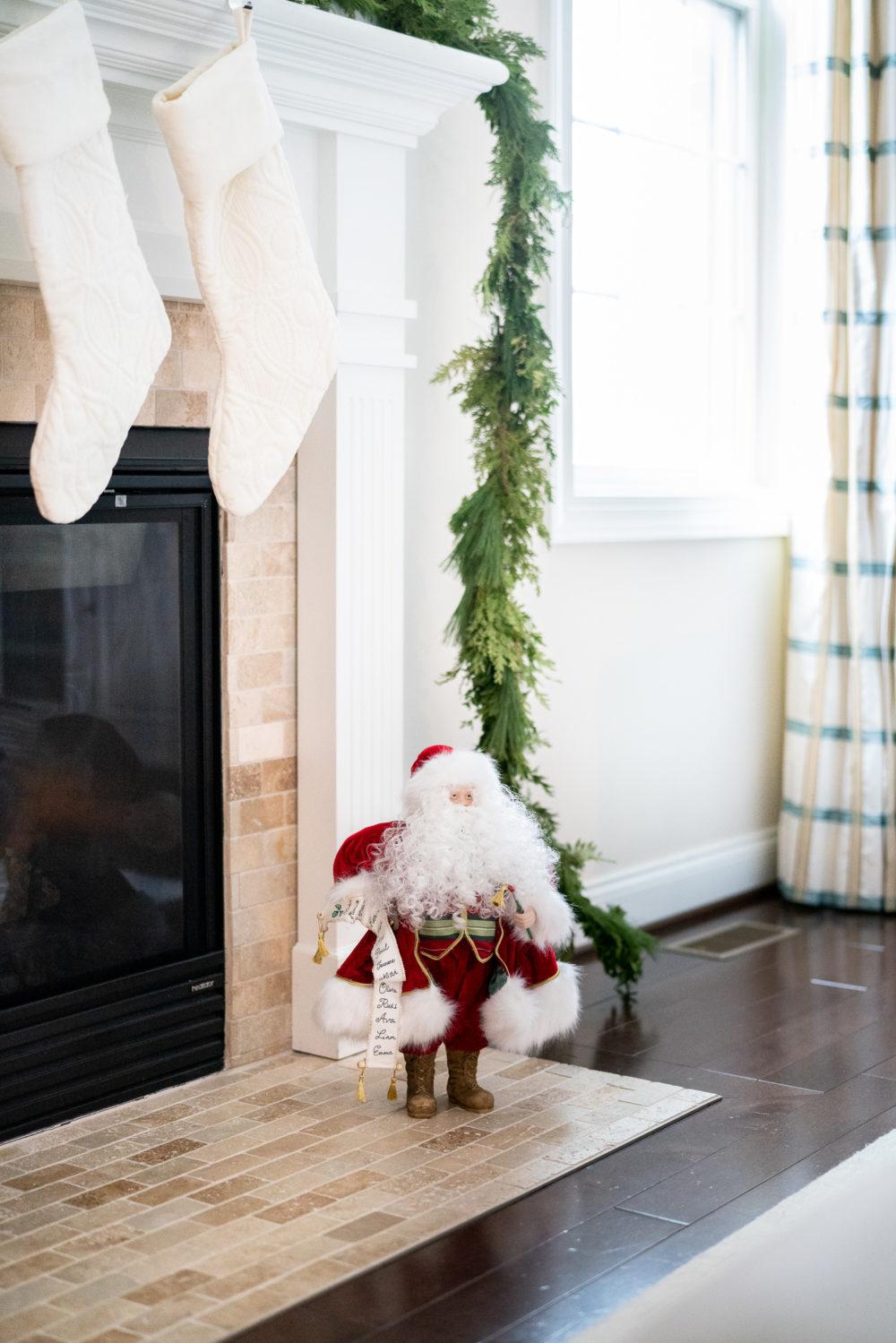 Petite Fashion Blog | Our Home for the Holidays | Christmas Decor | Flocked Christmas Tree | Christmas Pillows