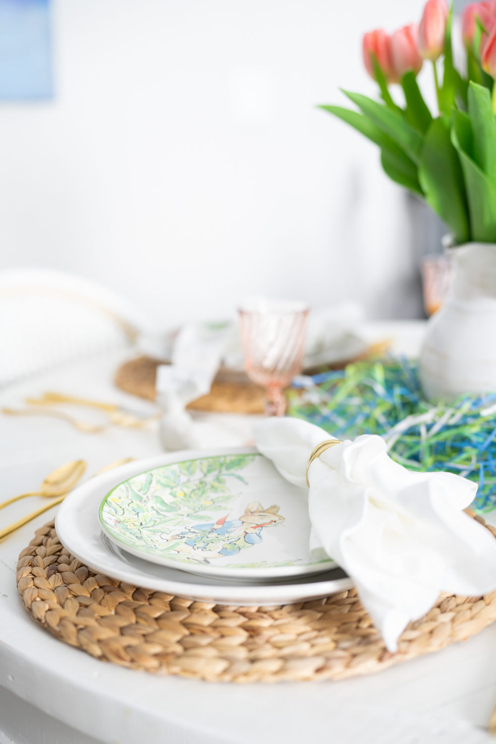 Petite Fashion Blog | Easter Tea Party | Pottery Barn Easter Dinnerware | Easter Basket Gift Ideas
